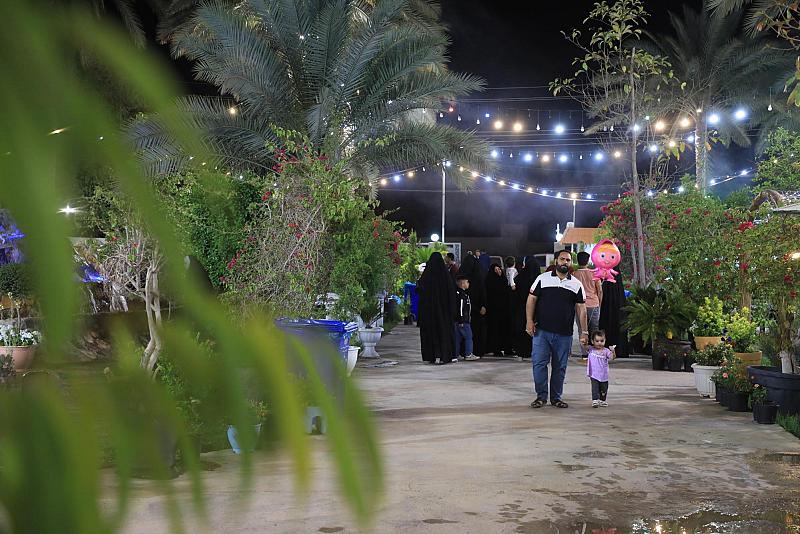 مشتل الكفيل يستقبل عشرات العوائل خلال أيام عيد الفطر المبارك
