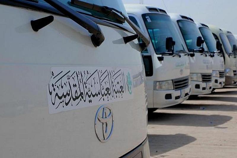 قسم الآليات يوفر عدداً كبيراً من العجلات لنقل الطلبة المشاركين بالحفل المركزي من مناطق سكناهم