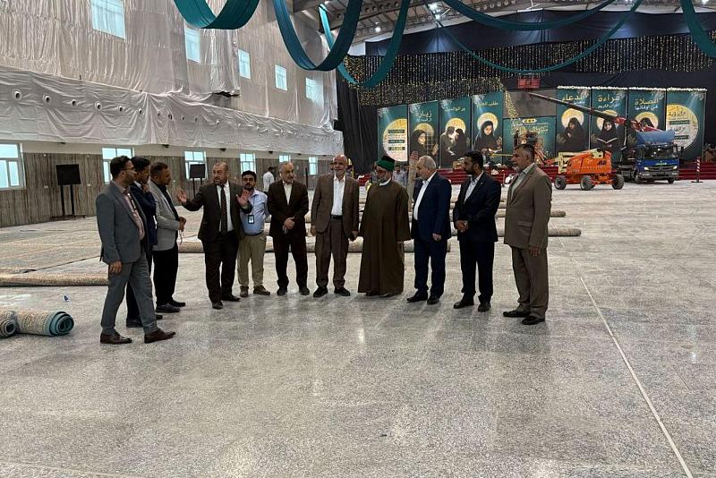 الأمين العام للعتبة العباسية المقدسة يطلع على آخر الاستعدادات لإقامة حفل التكليف الشرعي