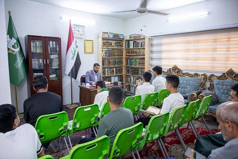 المجمع العلمي يقيم الاختبار المركزي لطلبة الحفظ في بغداد