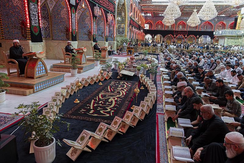 العتبة العباسية تواصل ختمتها القرآنية تزامناً مع ذكرى شهادة أمير المؤمنين (عليه السلام)