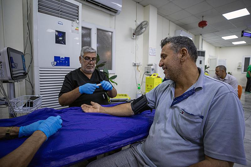 عبر مركز أم البنين (عليها السلام).. قسم الشؤون الطبية يقدم خدماته الصحية والعلاجية للزائرين
