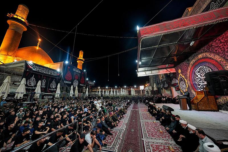 العتبة العباسية المقدسة تشارك في رفع راية شهادة الإمام الحسن العسكري (عليه السلام) بسامراء