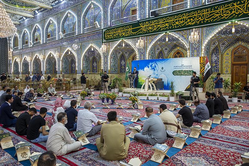 العتبة العباسية تنظّم محفلاً قرآنياً بذكرى ولادة الإمام العسكري (عليه السلام)