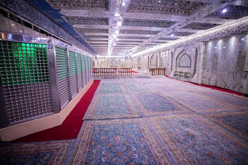 تفرّدٌ بالتصميم ودقّةٌ بالتنفيذ.. تواصلُ أعمال تغليف سراديب العتبة العبّاسية المقدّسة
