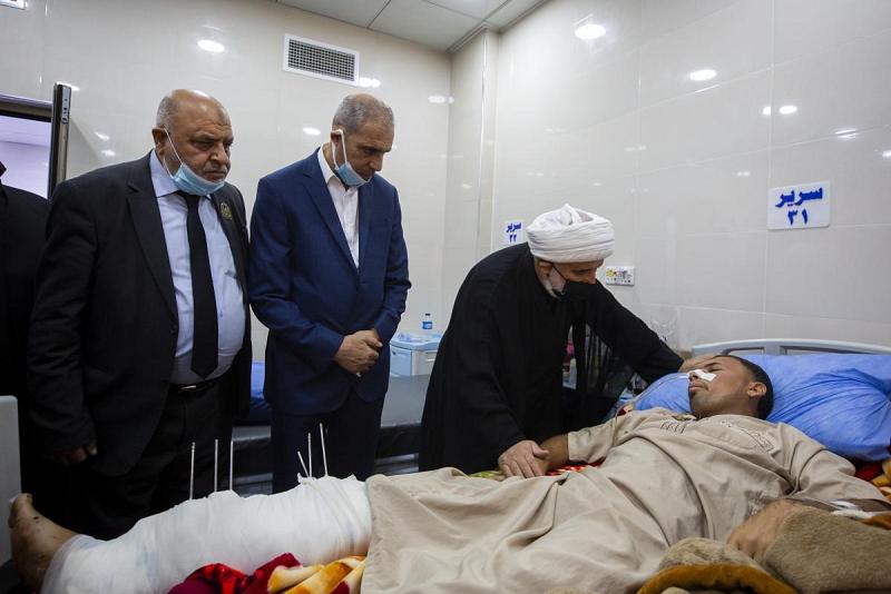 زيارةٌ لجرحى جريمة قرية الرشاد من قِبل وفد العتبتَيْن المقدّستَيْن