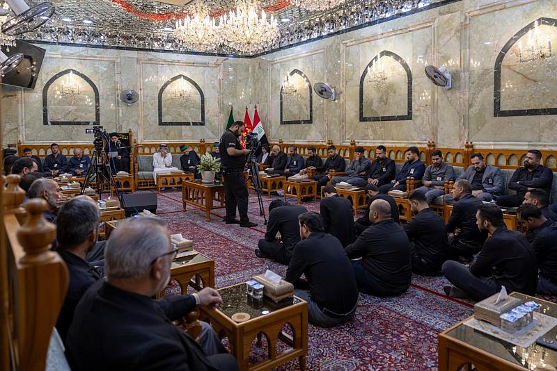  لليوم الثاني.. قسم العلاقات العامة ينظم مجلس عزاء إحياء لذكرى شهادة الإمام الجواد (عليه السلام)