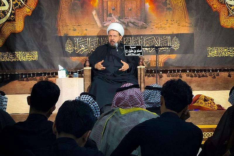 شعبة الخطابة تقيم مجلس عزاء بذكرى شهادة السيدة فاطمة الزهراء (عليها السلام) في البصرة