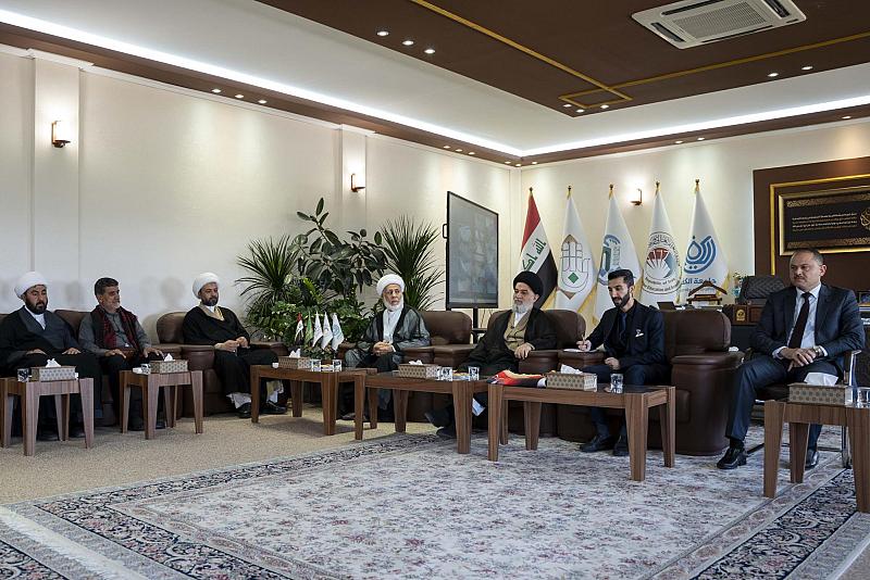 سماحة السيد الصافي يستقبل وفدًا من عوائل الشهداء الإيرانيين ويؤكد أهمية الصبر والثبات على العقيدة