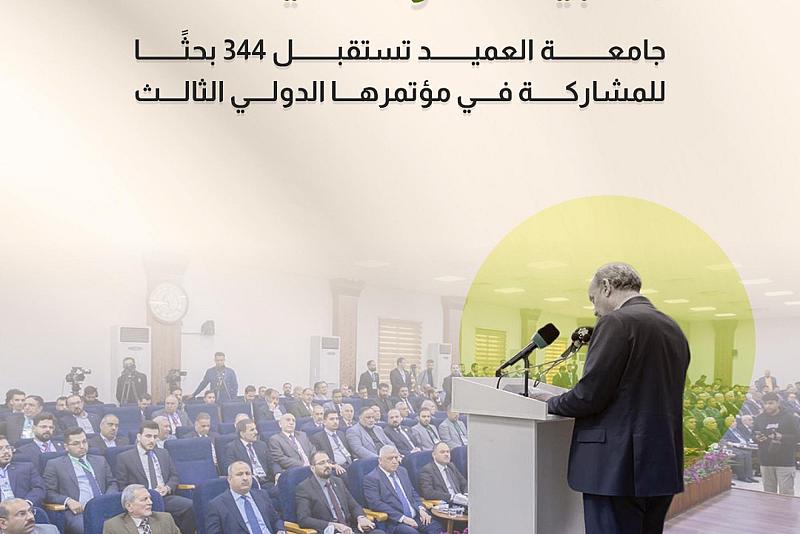 جامعة العميد تستقبل 344 بحثًا للمشاركة في مؤتمرها الدولي الثالث