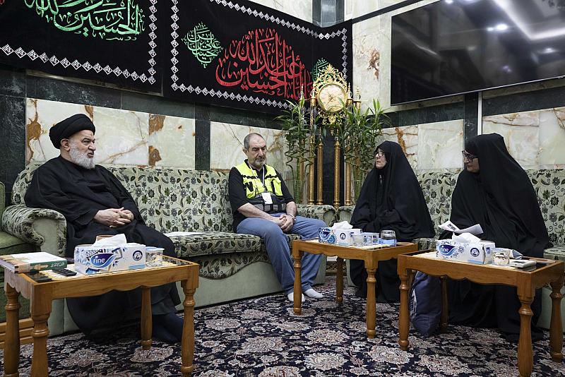 سماحة السيد الصافي يشيد بجهود الملاكات الطبية والهيئات التطوعية المشاركة في خدمة زائري الأربعين