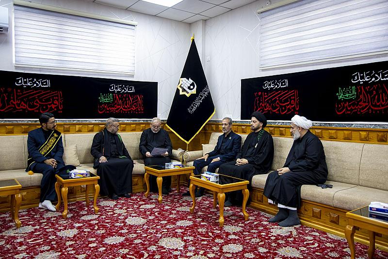 المشرف على مجمع أبي الفضل العباس (عليه السلام) يستقبل وفدًا من مرقد السيدة المعصومة (عليها السلام)