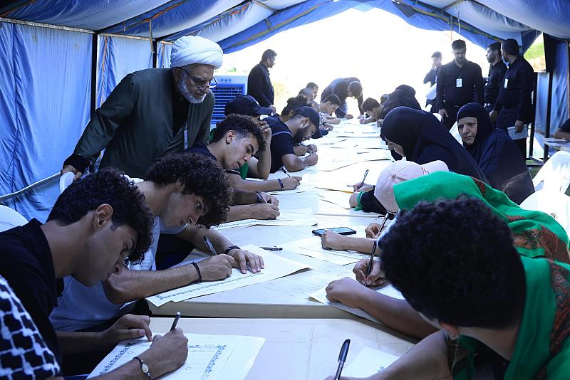  المَجمَع العلميّ يفتتح محطّة طباعة المصحف الشريف على طريق الزائرين