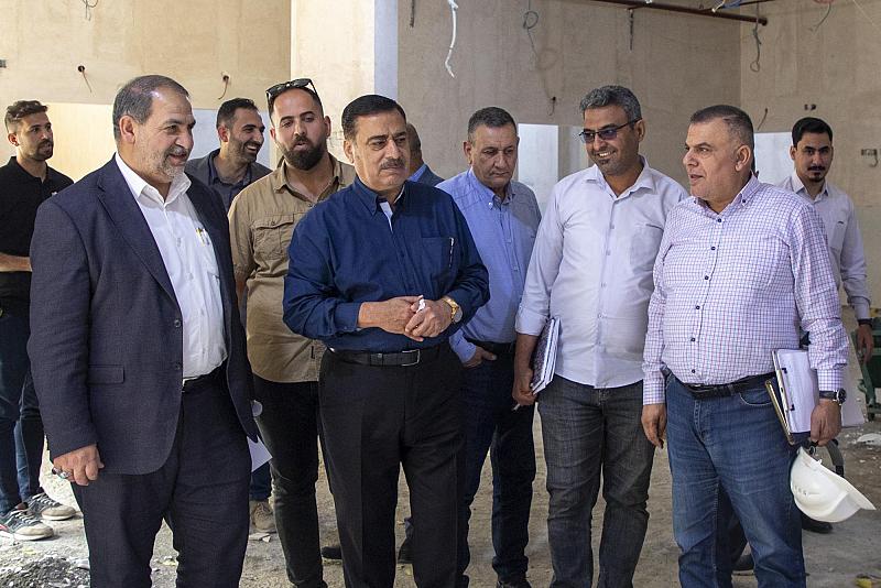 وفد ديوان الوقف الشيعي يطّلع على نسب إنجاز مستشفى الزكيّ في بابل