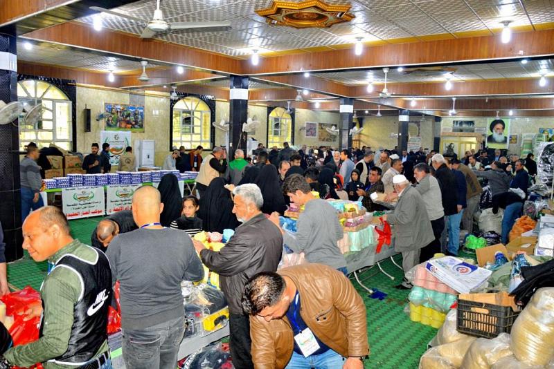 سوقٌ خيريّ لدعم أكثر من 700 عائلةٍ من عوائل الشهداء والمتعفّفين مجّاناً في محافظة بغداد