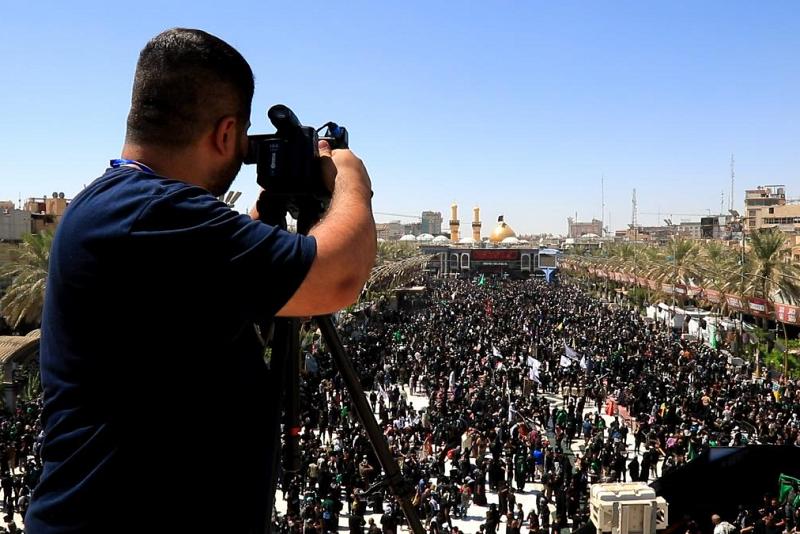 إصدار ما يقارب (500) بطاقة صحفية للإعلاميين المشاركين في تغطية زيارة الأربعين
