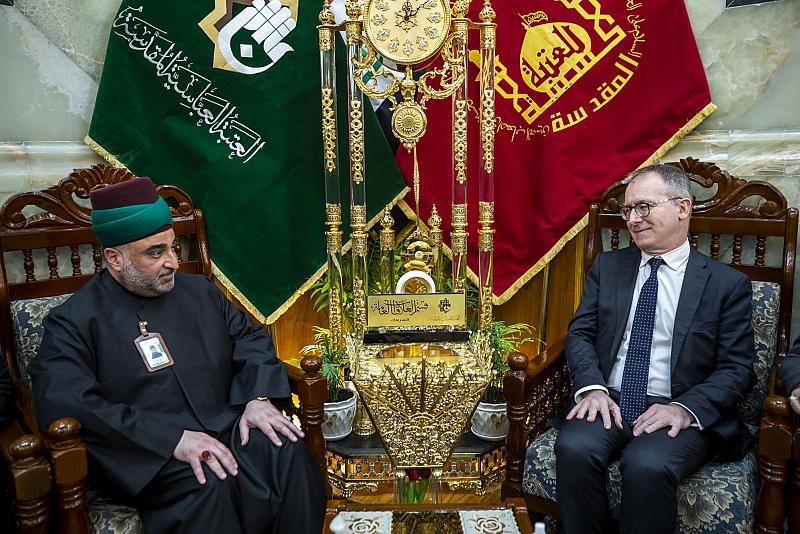 السفير الإيطالي لدى العراق يطّلع على مشاريع العتبة العبّاسية المقدسة
