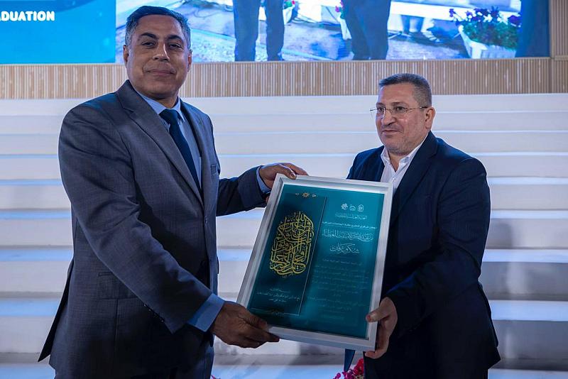 العتبة العباسية المقدسة تكرّم رؤساء الجامعات المشاركة ضمن حفل التخرج المركزي