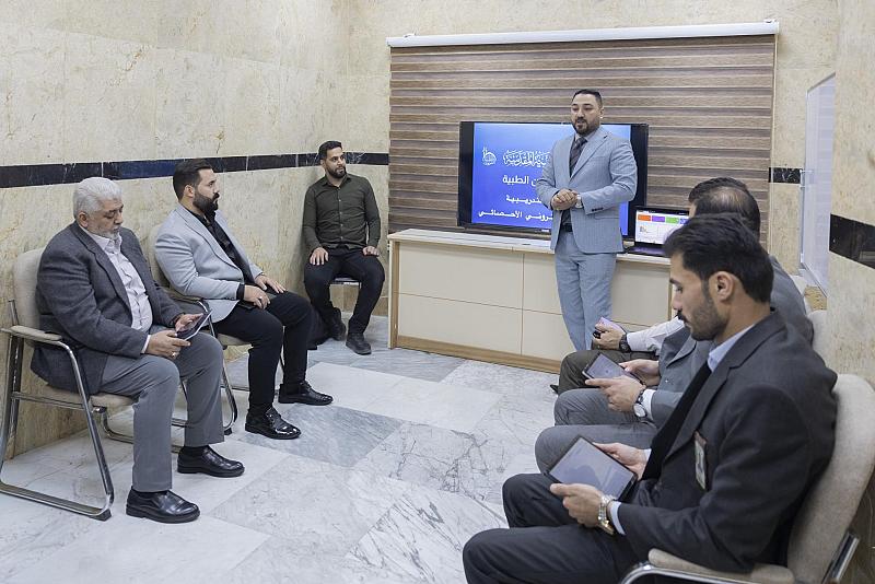 قسم الشؤون الطبية يقيم ورشة تدريبية لملاكاته عن نظام إدخال البيانات الإلكتروني