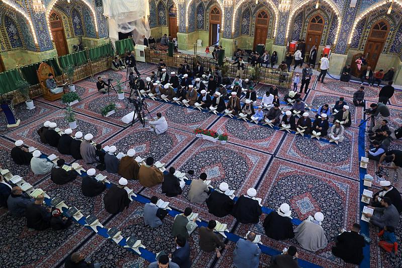 المجمع العلمي للقرآن الكريم يقيم محفل عرش التلاوة في الصحن العباسي الشريف
