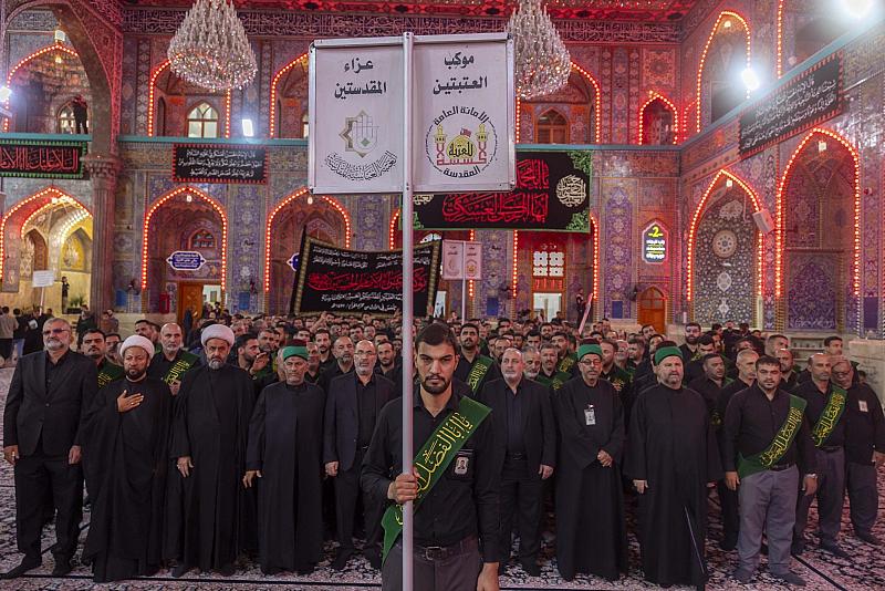 خدمة العتبتين المقدستين يحيون ذكرى شهادة الإمام الحسن العسكري (عليه السلام)