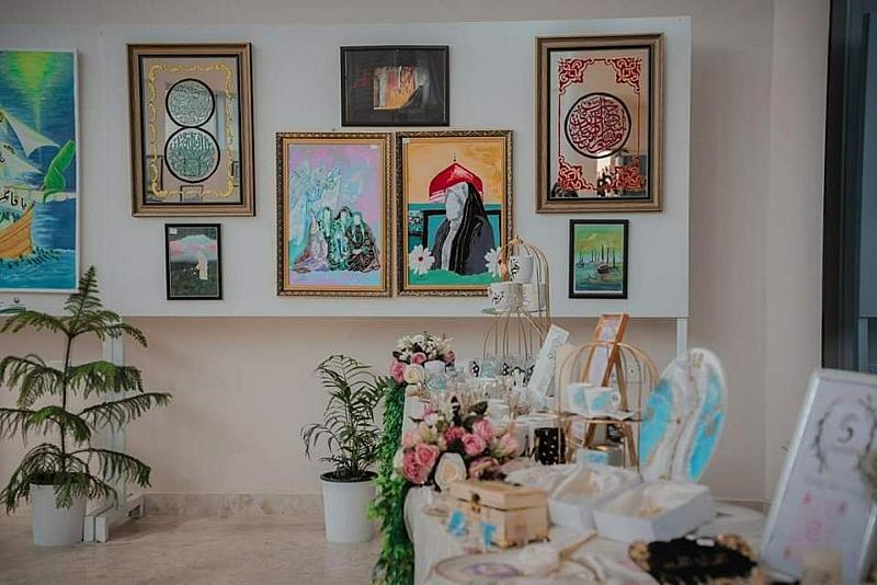 ضمن مهرجان روح النبوّة.. مشاركاتٌ عديدة شهدها معرض الأعمال الفنية