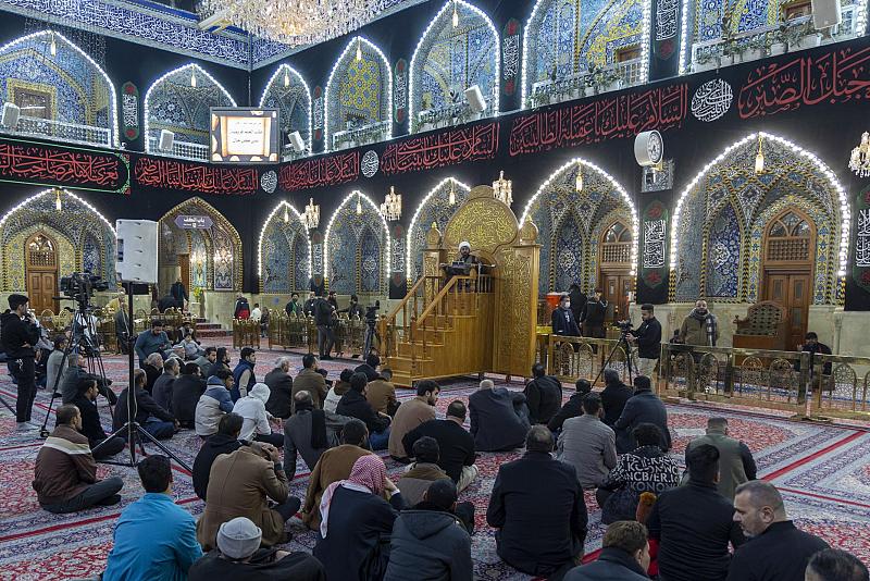 العتبة العباسية تواصل إقامة مجالسها العزائية بذكرى وفاة السيدة زينب (عليها السلام)