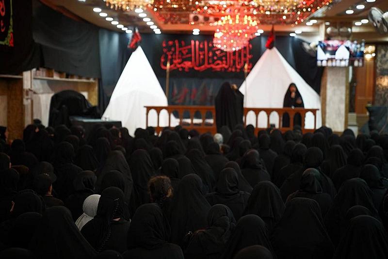 شعبة التوجيه النسوي تقيم مجلس عزاء بذكرى استشهاد أبي الفضل العباس (عليه السلام)