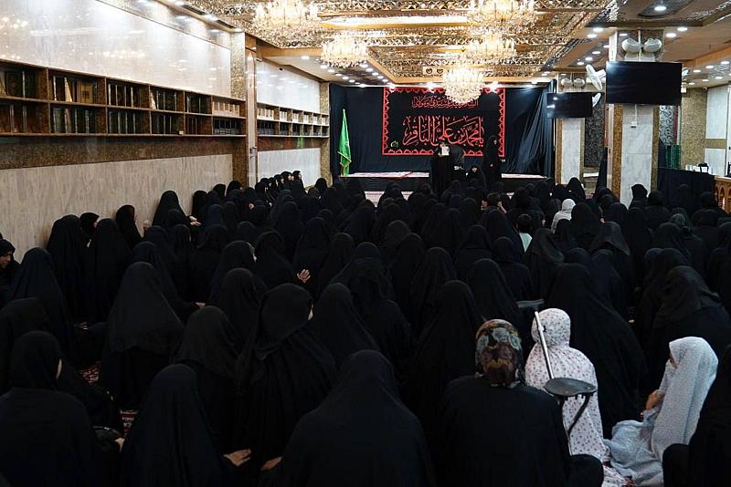شعبة التوجيه الديني النسوي تستذكر مظلومية الإمام الباقر (عليه السلام) عبر مجلس عزاء