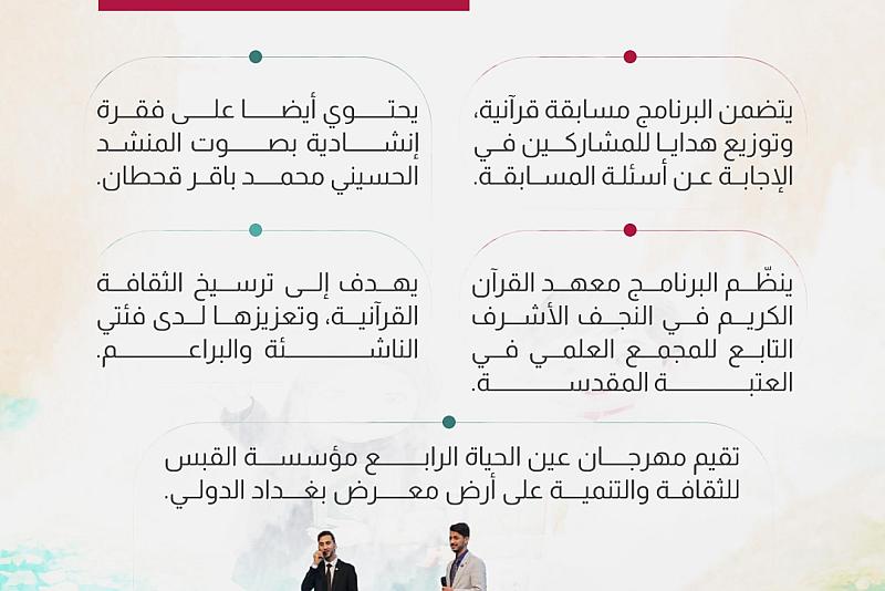 العتبة العباسية المقدسة تقيم برنامج (القرآني الصغير) 