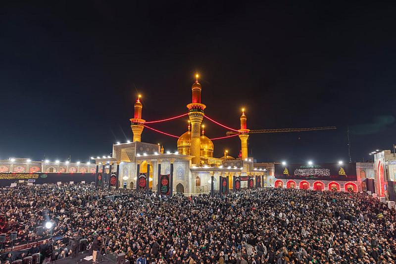 بالصور.. الأجواء عند مرقد الإمام الكاظم (عليه السلام) في ليلة ذكرى شهادته الأليمة