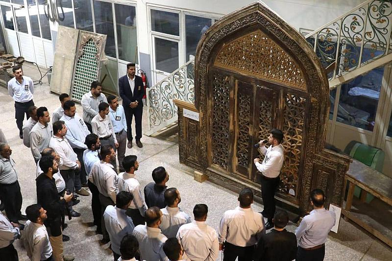 قسم صناعة الشبابيك يستعرض جهوده في تشييد وصناعة أبواب المراقد المقدسة وشبابيك أضرحتها