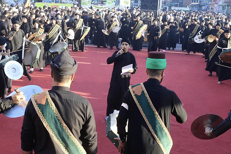 المواكب الكربلائية تحيي اليوم السادس من شهر محرم الحرام