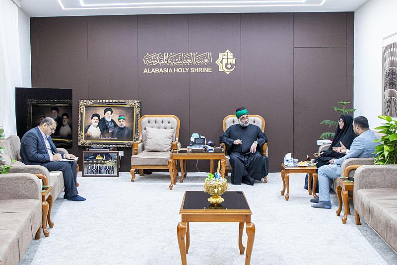 الأمين العام للعتبة العباسية المقدسة يطّلع على خطة قسم الشؤون الطبّية لشهر المحرم الحرام