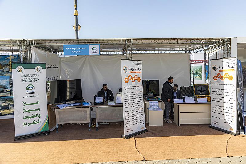 قسم المشاريع الهندسية يستعرض منجزاته في معرض الوظائف الثالث