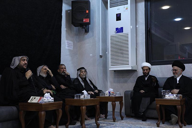 ضمن فعاليات المشروع التبليغي للحوزة العلمية.. إقامة مجلس حسيني في موكب العتبتين المقدستين