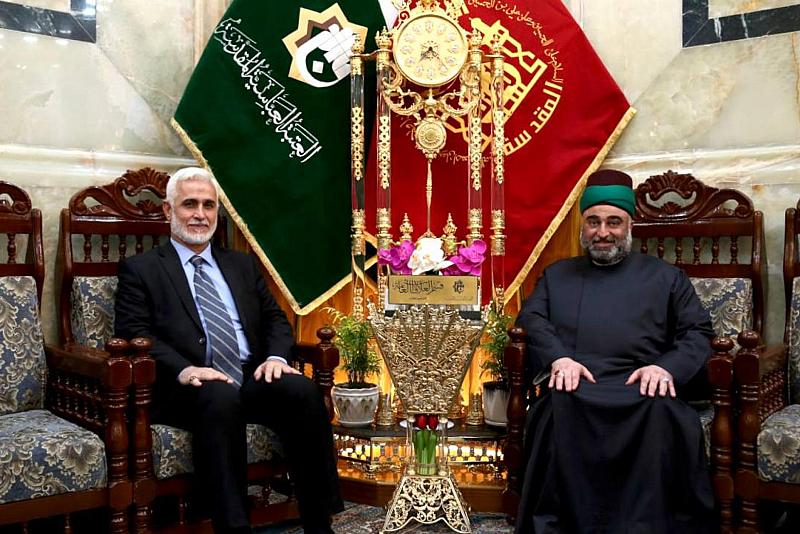 العتبة العباسية تستقبل رئيسَ ديوان الوقف الشيعي