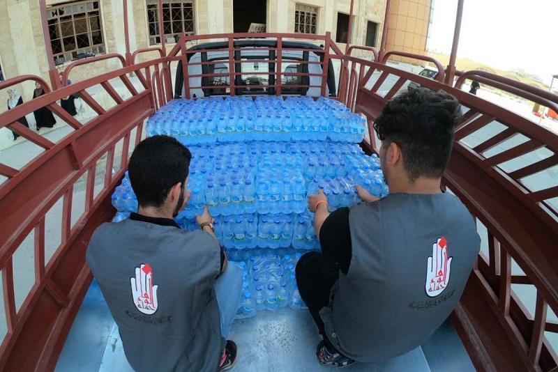 حملةُ الوفاء تقدّم الدعمَ لطلبة السادس الإعداديّ في الموصل