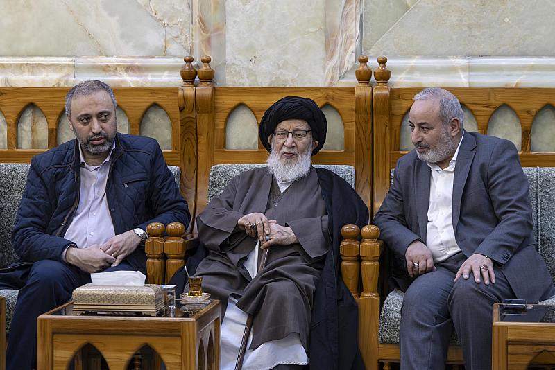 العتبة العباسية المقدسة تستقبل سماحة آية الله السيد جعفر سيدان الخراساني