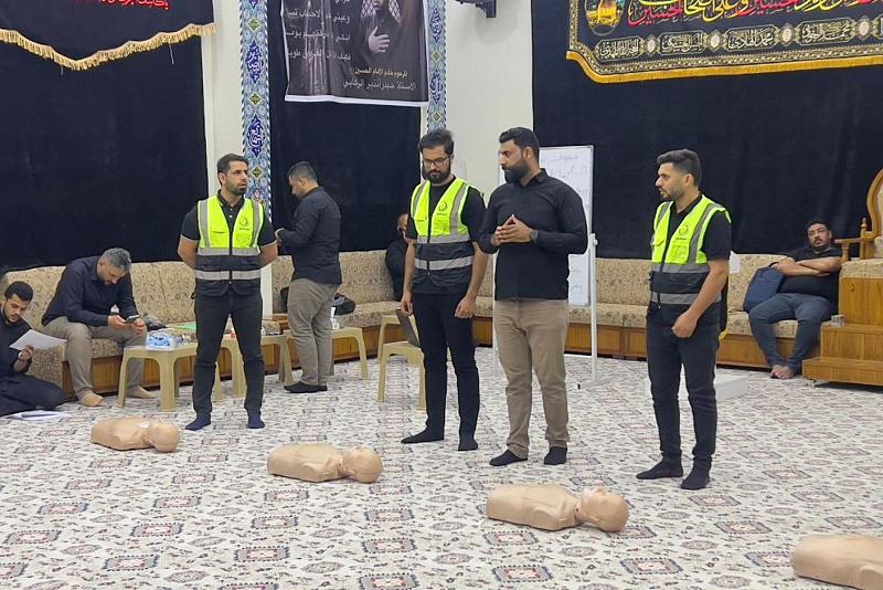 استعدادًا لزيارة الأربعين.. مركز الكفيل للصحة والسلامة يطلق دورة الإسعافات الأولية في البصرة