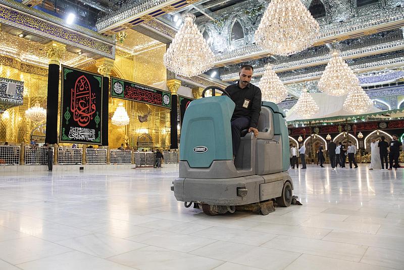قسم رعاية الصحن يباشر بتنفيذ خطته الخاصة بشهر محرم الحرام