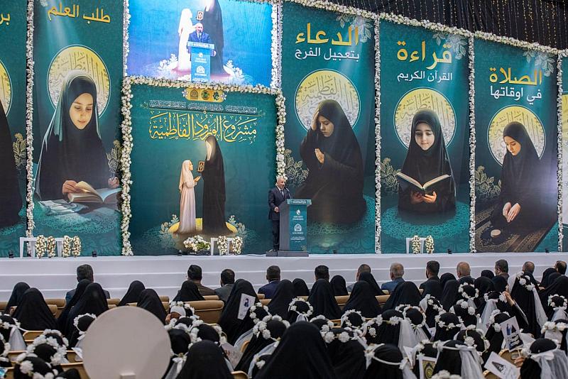 محافظ كربلاء المقدّسة خلال حفل التكليف الشرعي: نرى في الفتيات أملاً لمجتمعٍ وأسرة رشيدة