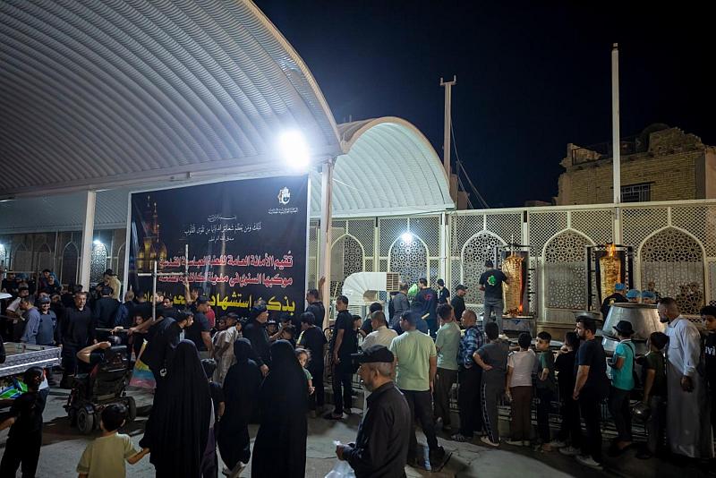 العتبة العباسية المقدسة تقدم خدماتها لزائري مدينة الكاظمية بذكرى شهادة الإمام الجواد (عليه السلام)