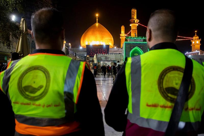 فرقُ الإخلاء الإسعافيّ الطارئ تشترك في مراسيم زيارة شهادة الإمام الهادي (عليه السلام)