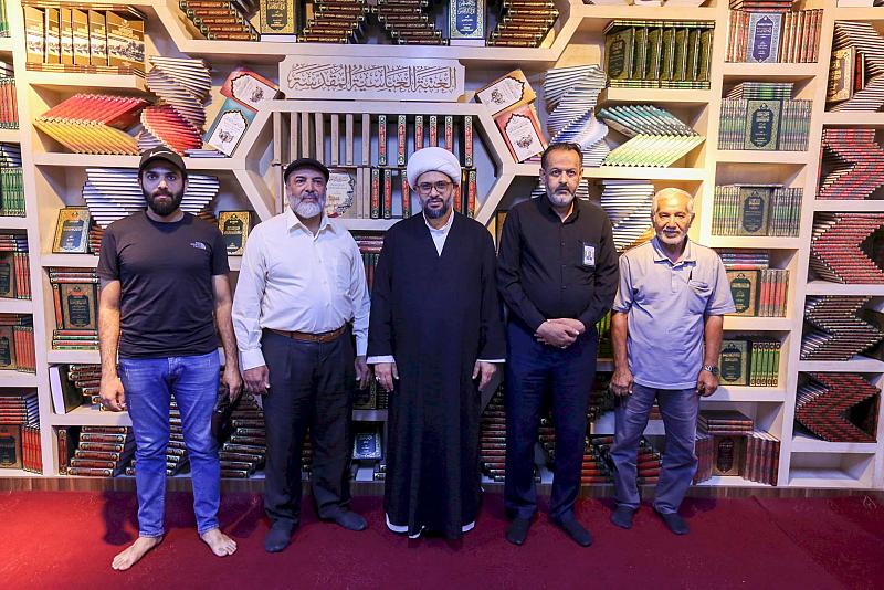 مؤسس جمعية الصداقة العراقية اللبنانية يطلع على أنشطة قسم شؤون المعارف ونتاجاته