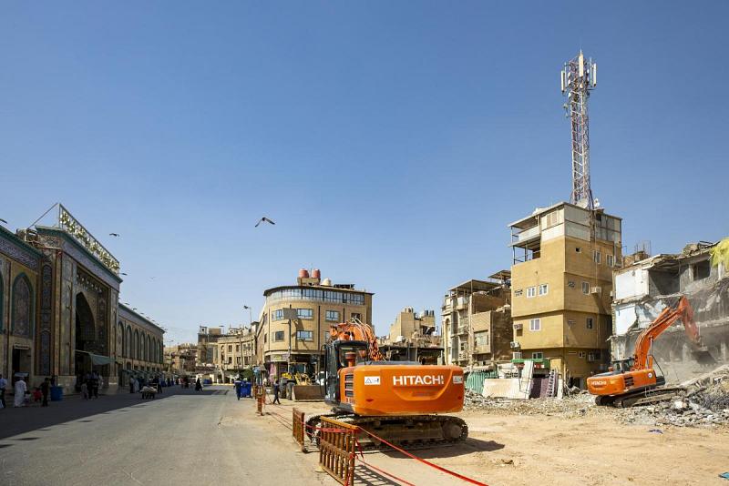إضافةُ مساحاتٍ جديدة لخدمة الزائرين ضمن محيط العتبة العبّاسية المقدّسة