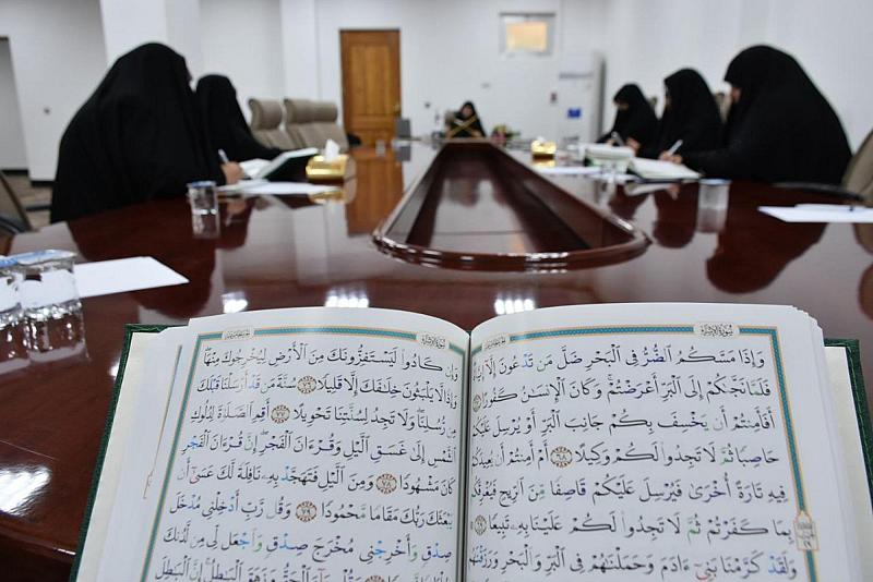 مدارس الكفيل النسوية تبدأ الاختبار الأولي للقارئات المشاركات بمهرجان روح النبوة
