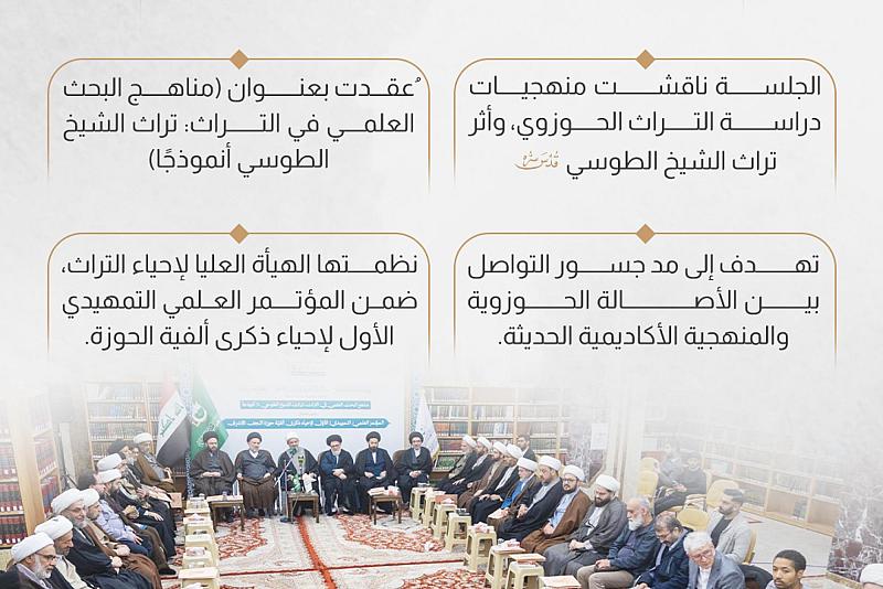 العتبة العباسية المقدسة تقيم جلسة حوارية عن تراث الشيخ الطوسي (قدّس سرّه)