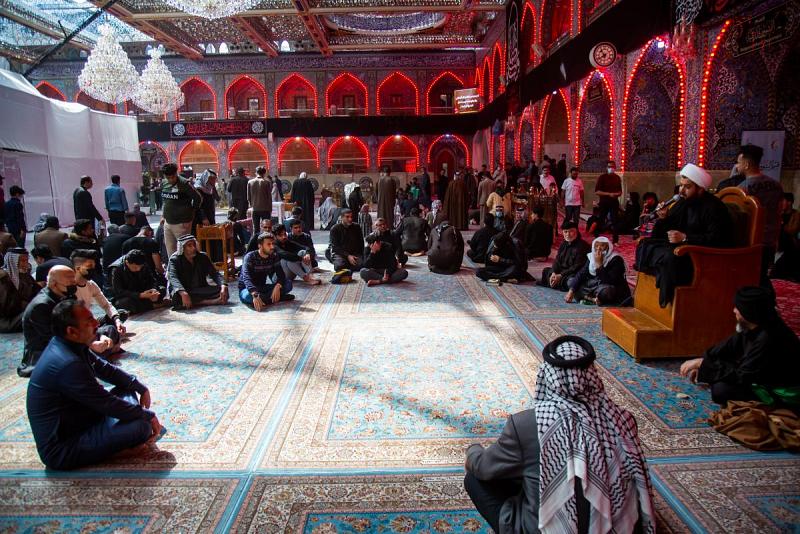 استذكارُ مصاب الإمام الكاظم في صحن أبي الفضل العبّاس (عليهما السلام)