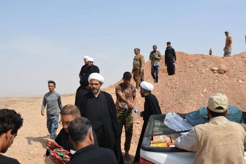 لجنةُ الإرشاد والدّعم في العتبة العبّاسية المقدّسة تقدّم دعمها للمقاتلين في قاطع عمليات ديالى